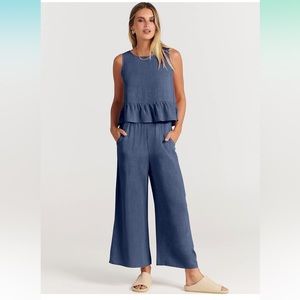 2 piece outfit set / deep blue